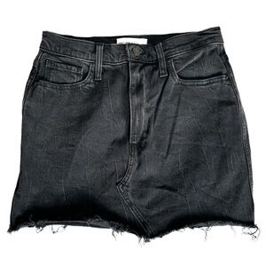 Black Denim mini Skirt